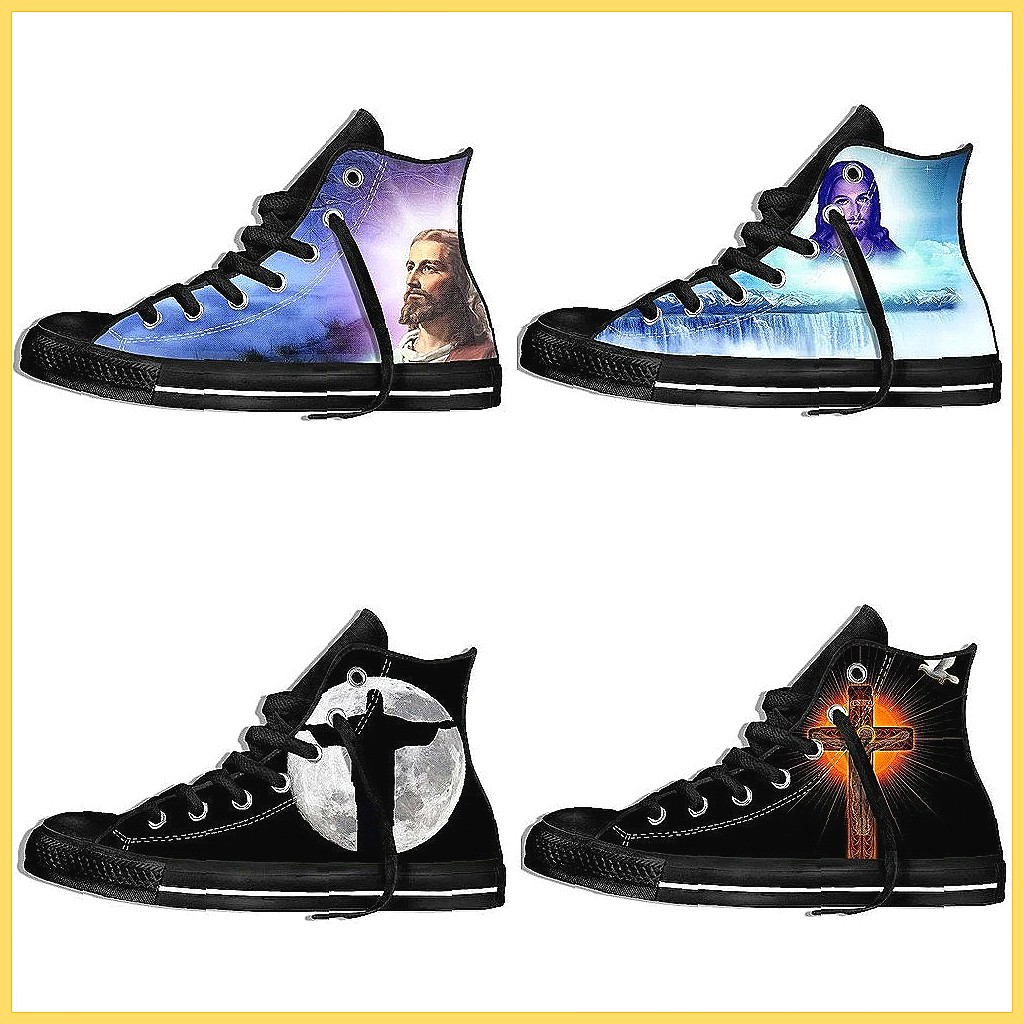 Women'S Shoes Hey Dude - New Anime Jesus High Top Sneakers,