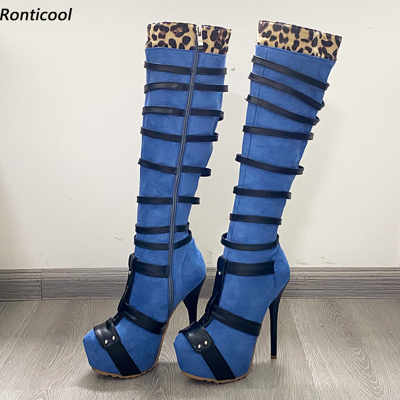 Zip Up Boots Short - Ronticool Handmade Women Winter Knee Boots