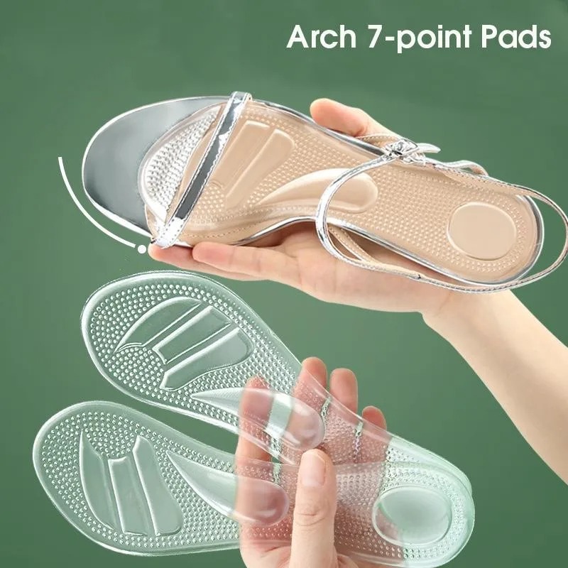 Women'S Shoes High Arch Support - 1 Pair Transparent Silicone Arch Support