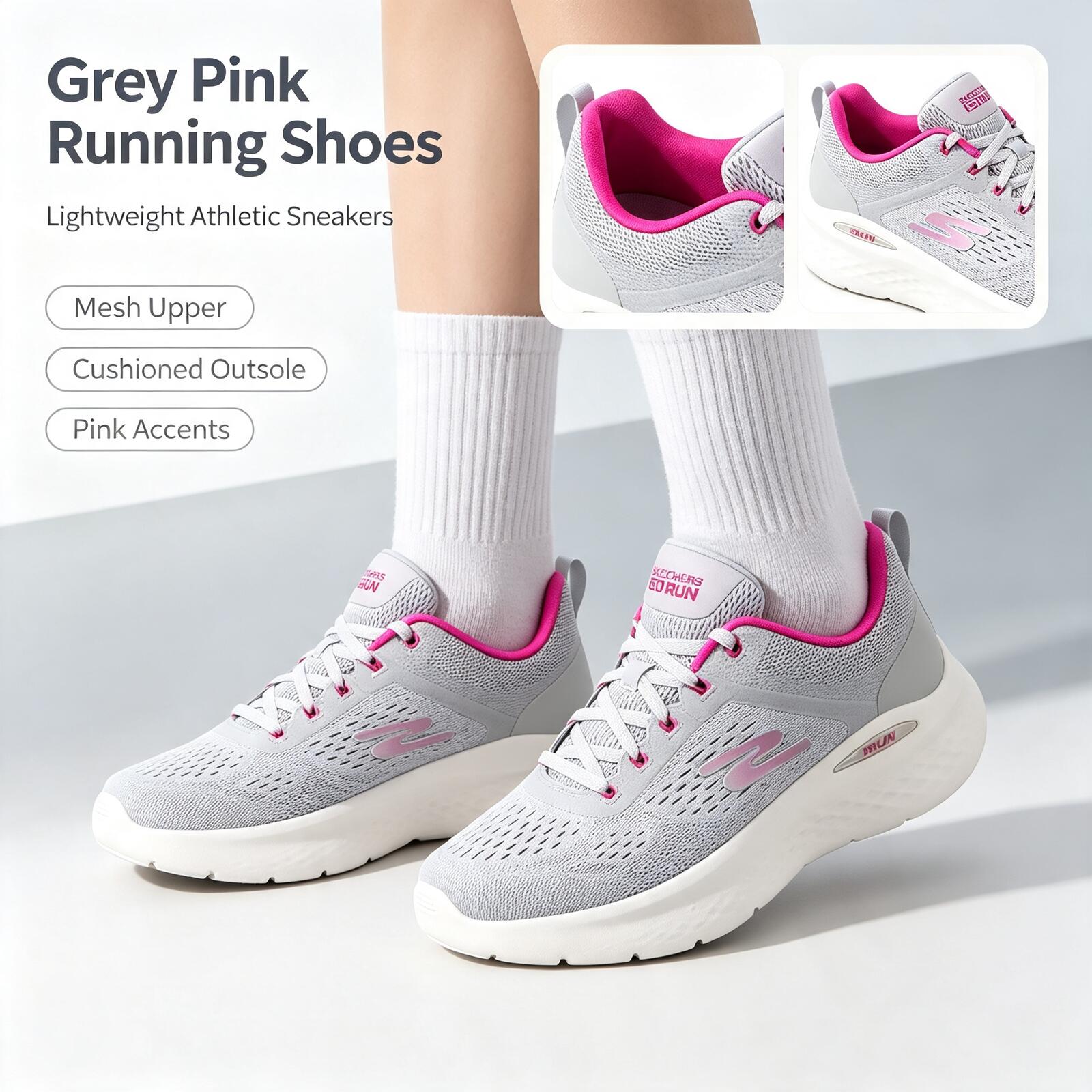 Women'S Shoes New Balance - Skechers New Women Running Shoes 129423-GYPK