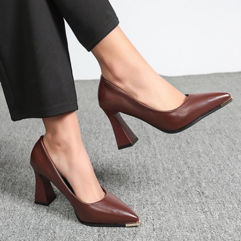 Women'S Shoes Professional - Spring New Pointed Toe Slip-On Professional