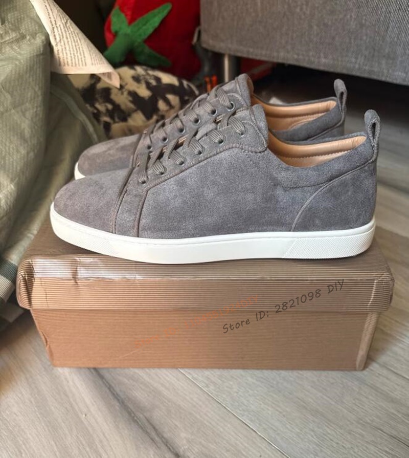 Women'S Shoes Hey Dude - Concise Grey Suede Leather Lace Up