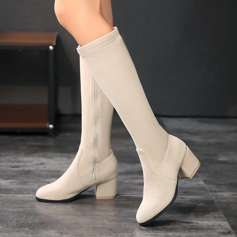 Winter Women Knee High Boots A - огляд і ціна Zip Up Boots Short