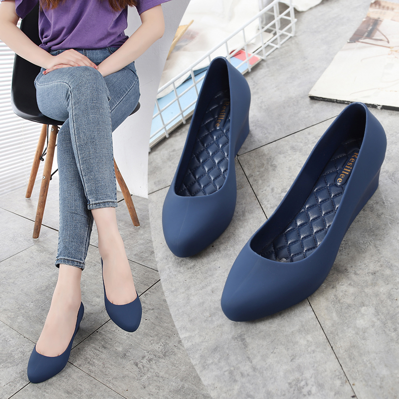 Resillee Women Navy Blue Wedge - огляд і ціна Women'S Shoes Navy Blue