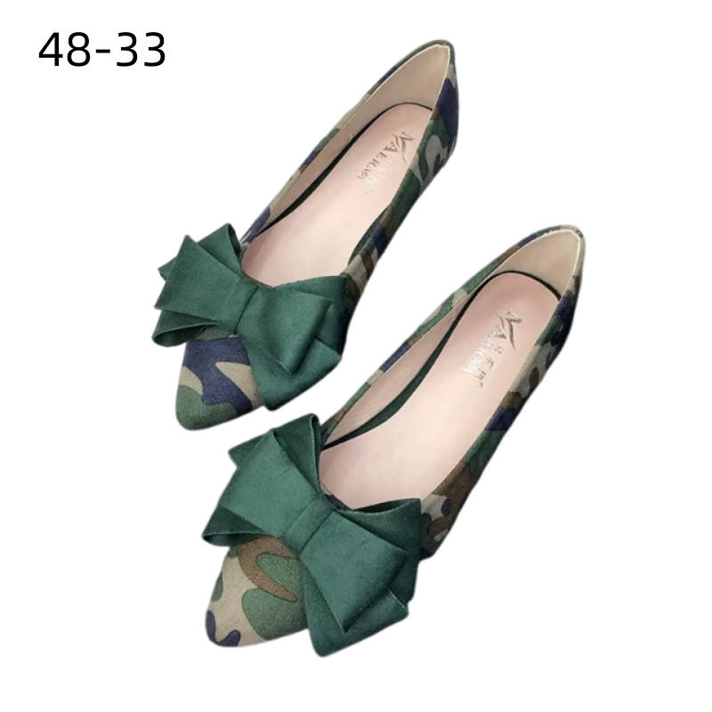 Lady Camouflage Bow Flats For  - огляд і ціна Women'S Shoes For Wide Feet