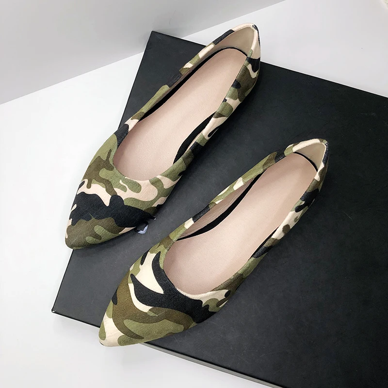 Lady Camouflage Bow Flats For  - огляд і ціна Women'S Shoes For Wide Feet