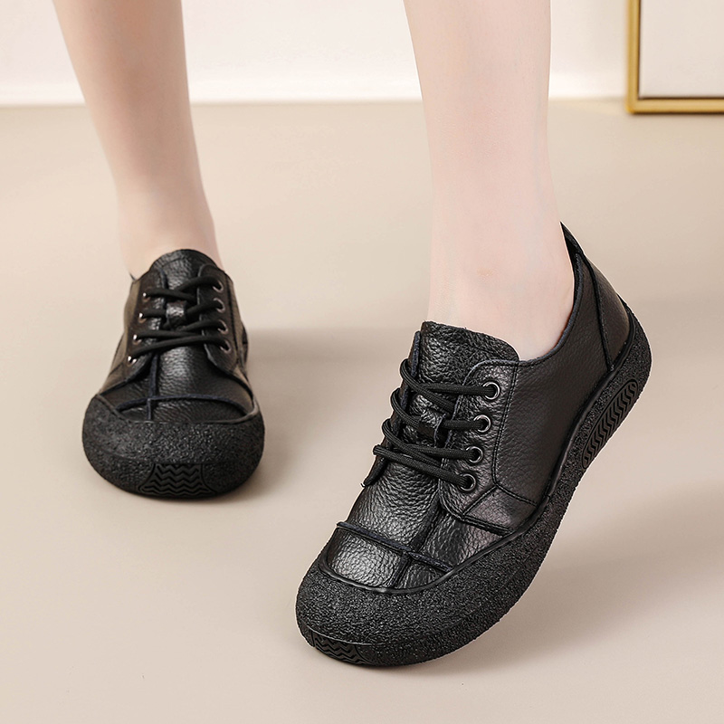 Retro genuine leather shoes fo - огляд і ціна Women'S Shoes For Wide Feet