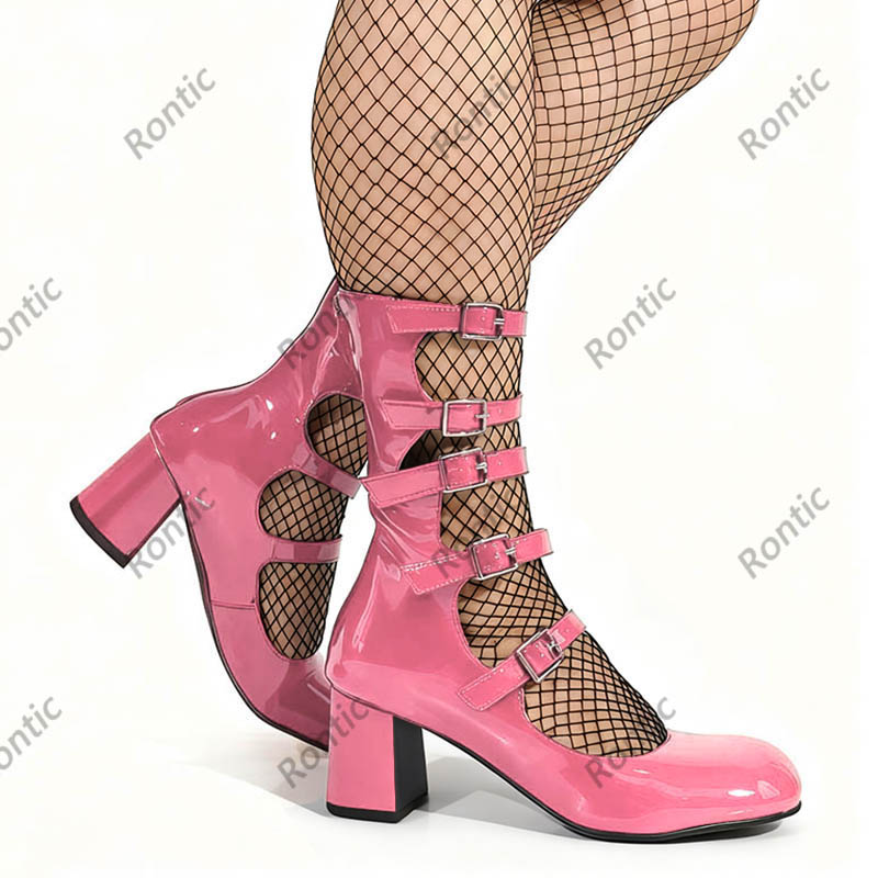 Blue Patent Leather Gothic Boo - огляд і ціна Women'S Shoes Navy Blue