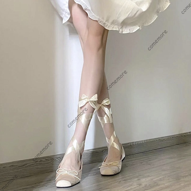 Women's Satin Ribbon Tie Balle - огляд і ціна Shoes For Women Flats