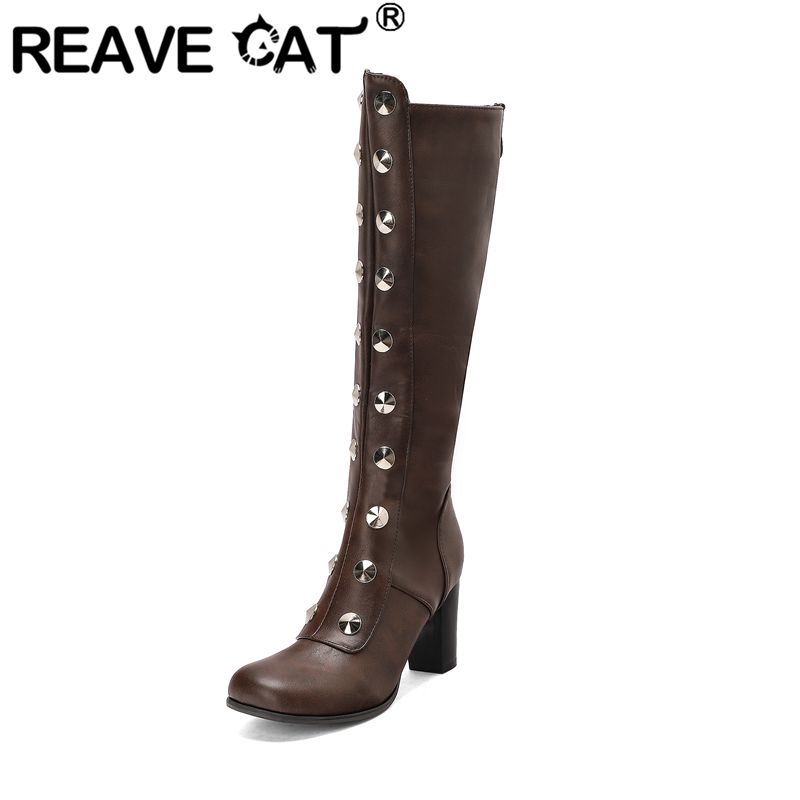 REAVE CAT Female Knee High Boo - огляд і ціна Zip Up Boots Short