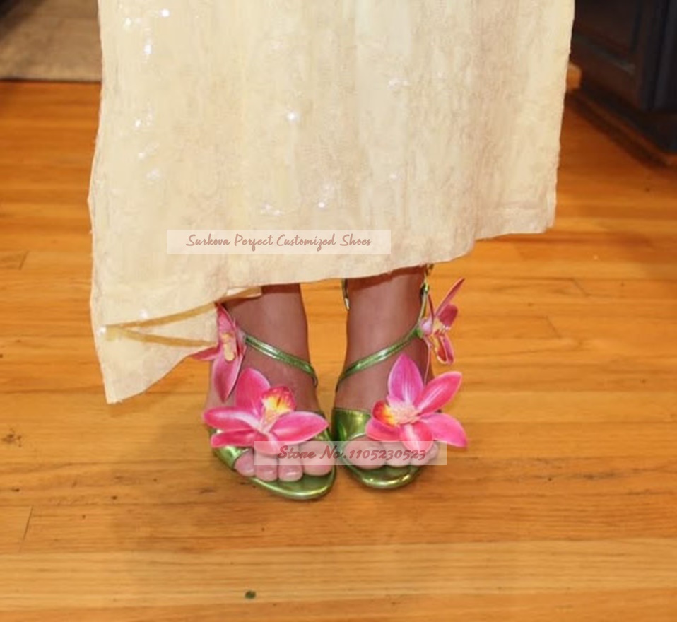 Metalic Matte Slingback Flower - огляд і ціна Women'S Shoes Yellow
