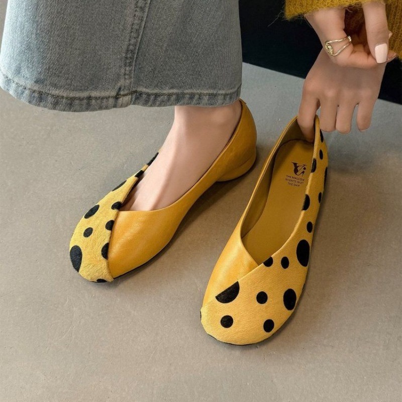 Genuine Leather Sweet Style Ye - огляд і ціна Women'S Shoes Yellow
