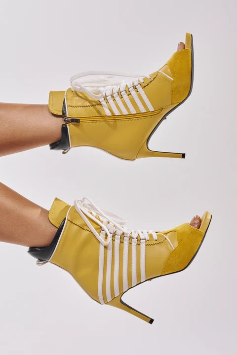 Women Yellow White Contrast La - огляд і ціна Women'S Shoes Yellow