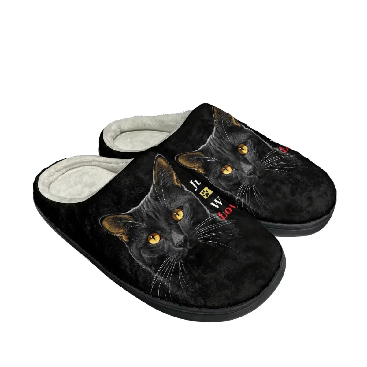 Fashion Black Cat Printed Wome - огляд і ціна Shoes For Women Flats