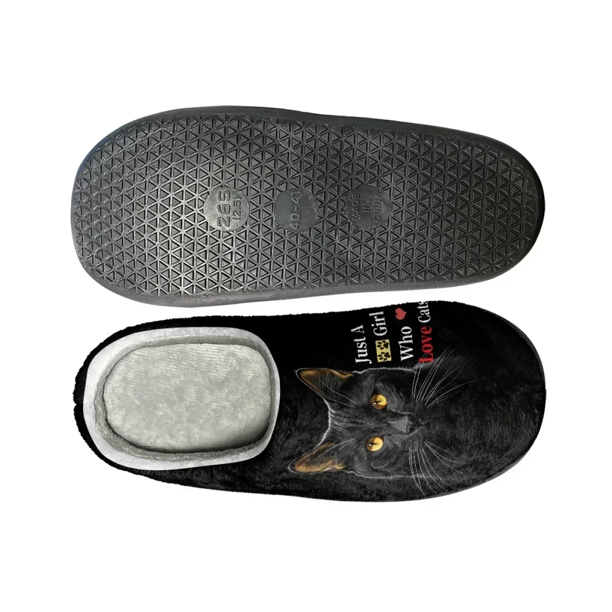 Fashion Black Cat Printed Wome - огляд і ціна Shoes For Women Flats